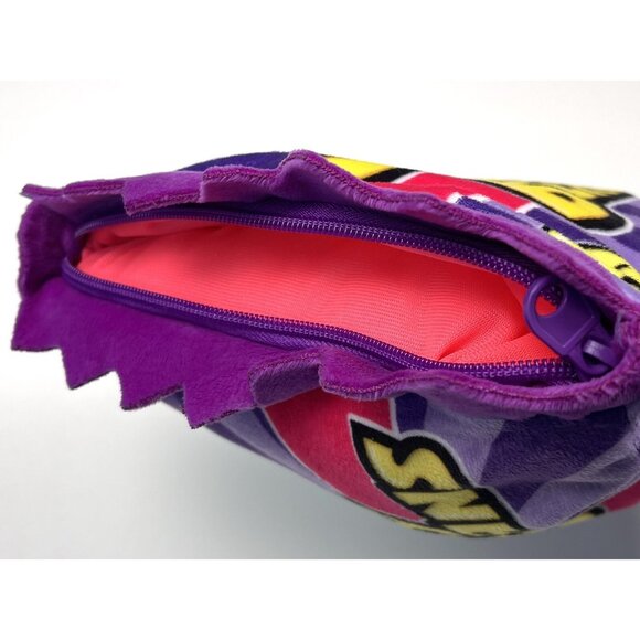 GOOD STUFF 12"x8.5" Purple Food Plush JELLY BEANS Pouch w/ 1 Red Jelly Bean EUC - Picture 3 of 5
